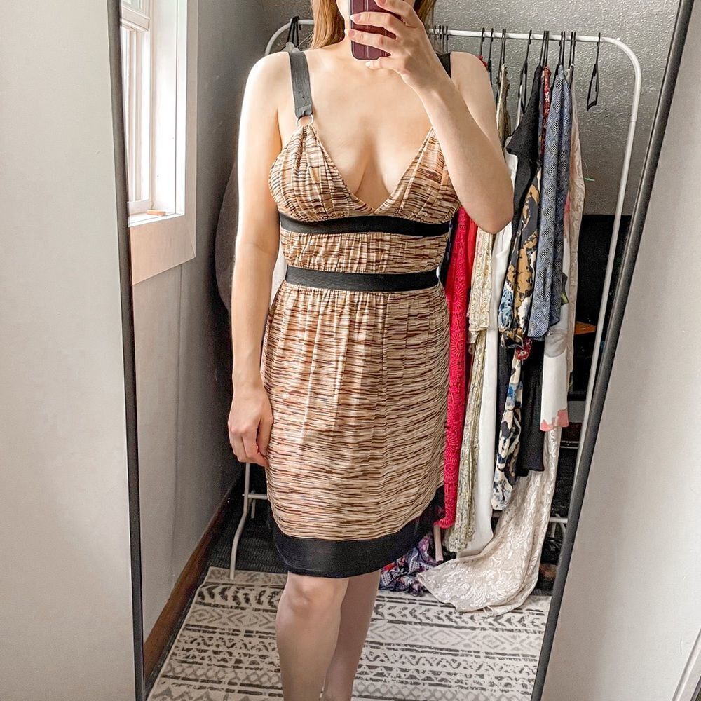 Eileen Fisher Merino Wool Tencel Knit Mini Dress Sleeveless S